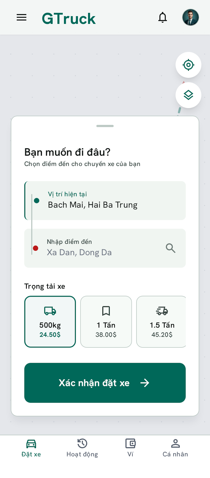 GTruck app